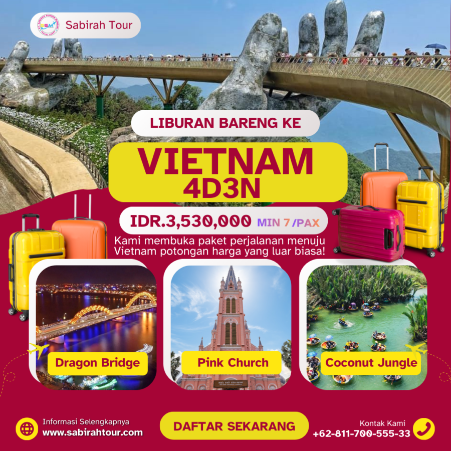 vietnam tour - tour danang vietnam - paket tour vietnam - paket liburan ke vietnam